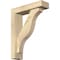 Ekena Millwork Funston Block Rough Sawn Bracket w/ Offset Brace, Douglas Fir, 4"W x 14"D x 18"H BKT0402X14X18FST05RDF - alternate 1